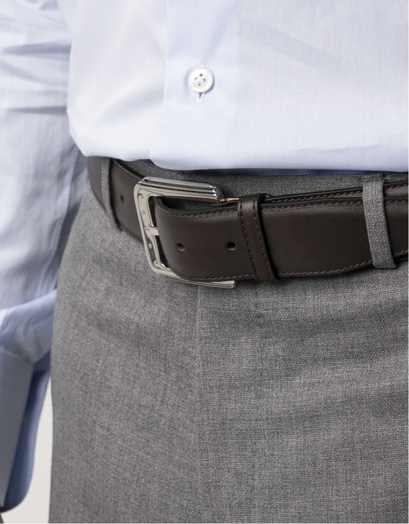 Castello d'Oro Brown Calf Leather Belt image